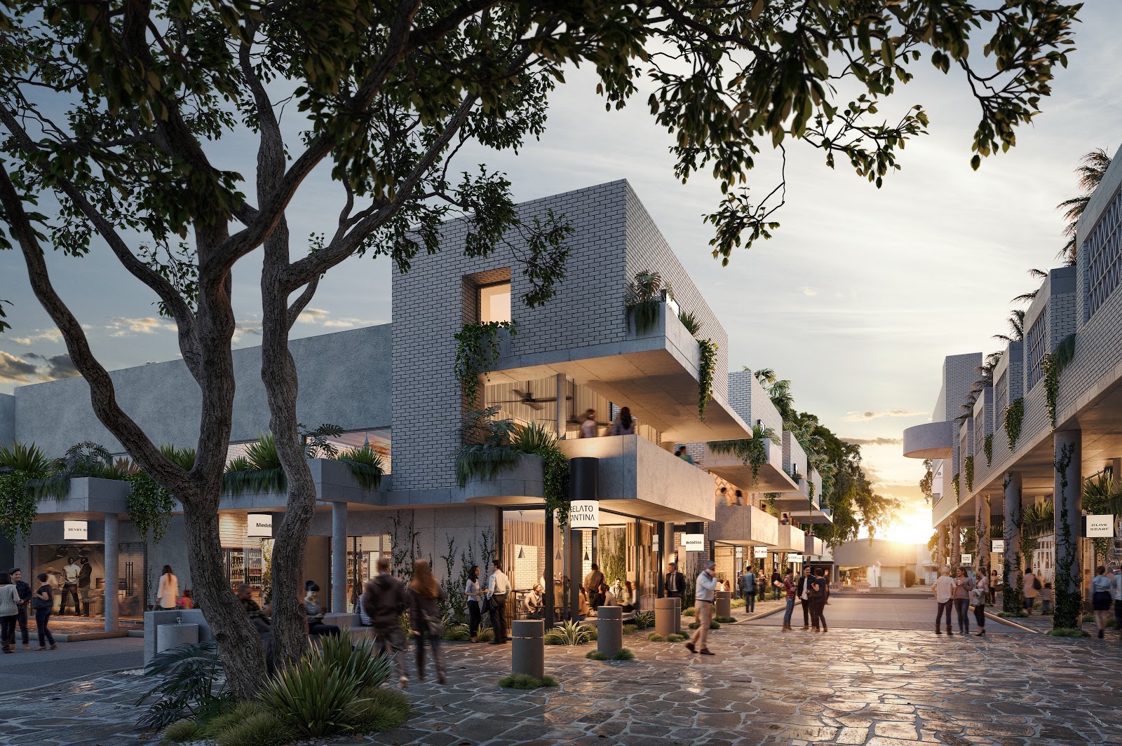 The Calile Hotel and Ada Lane commercial retail for lease in James Street, Fortitude Valley